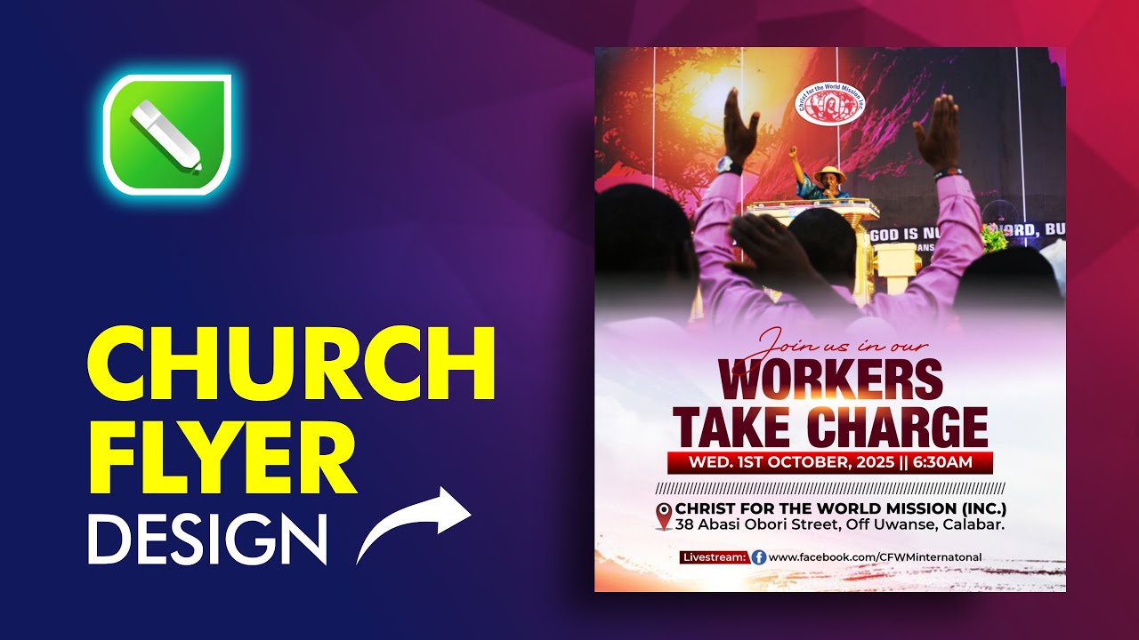 SIMPLE CHURCH FLYER DESIGN || Step-by-Step Tutorial!