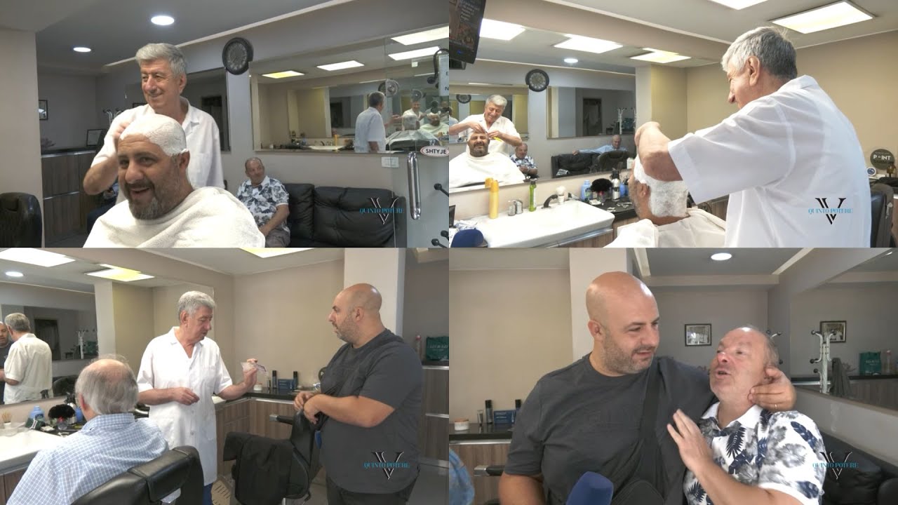 Pelo e contropelo a Tirana, Astrid barbiere d'altri tempi: Lello e Antonio pagano 2000 lek (18 euro)