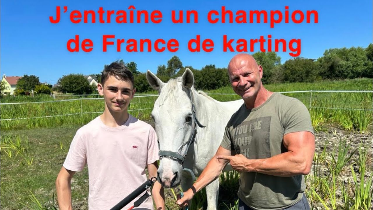Ce matin, j’entraîne aux ÉLASTIQUES Tom un CHAMPION DE FRANCE DE KARTING