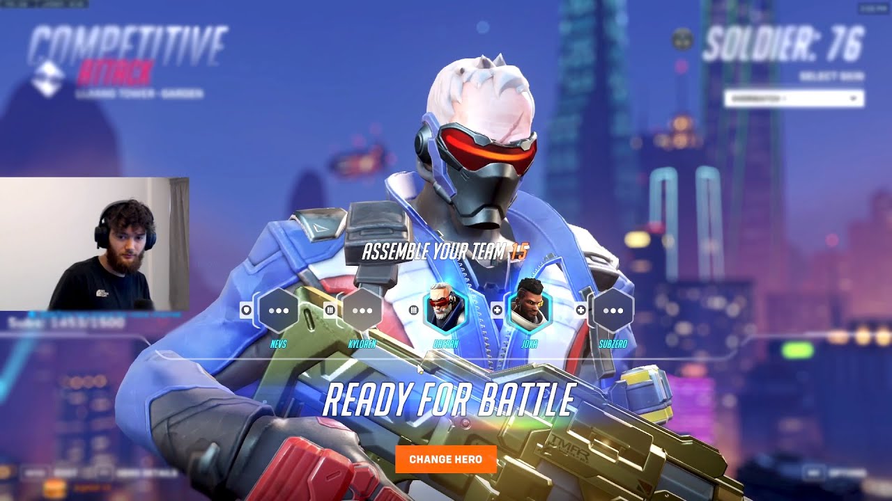 DAFRAN SOLDIER 76 AND REAPER GAMEPLAY - OVERWATCH 2 TOP 500 SEASON 9