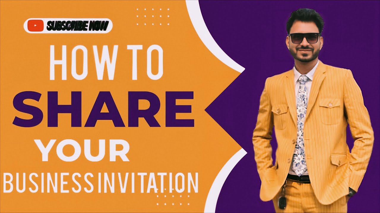 How to share your business invitation 