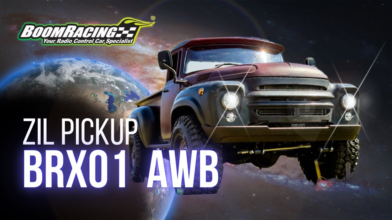 Boom Racing New ZIL Pickup Hard Body with BRX01 AWB Adjustable Wheelbase 1/10 4WD chassis kit.