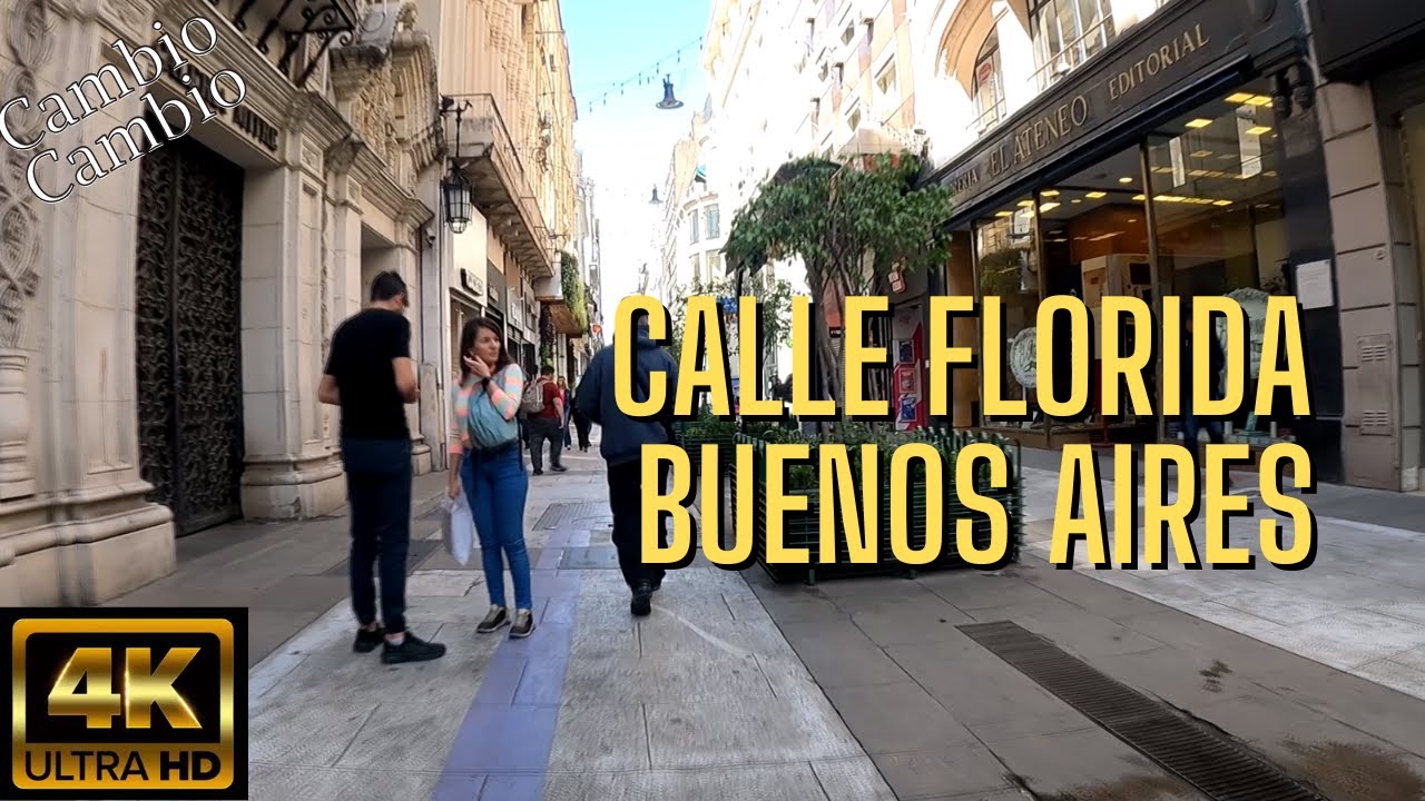 [4k] Caminata por Calle Florida - Buenos Aires - Argentina Octubre 2022