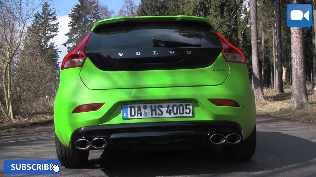 Volvo V40 T5 Heico 320 HP LOUD! StartUp & Revs Exhaust Sound
