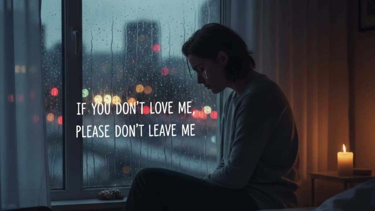 If you don't love me, please don't leave me!