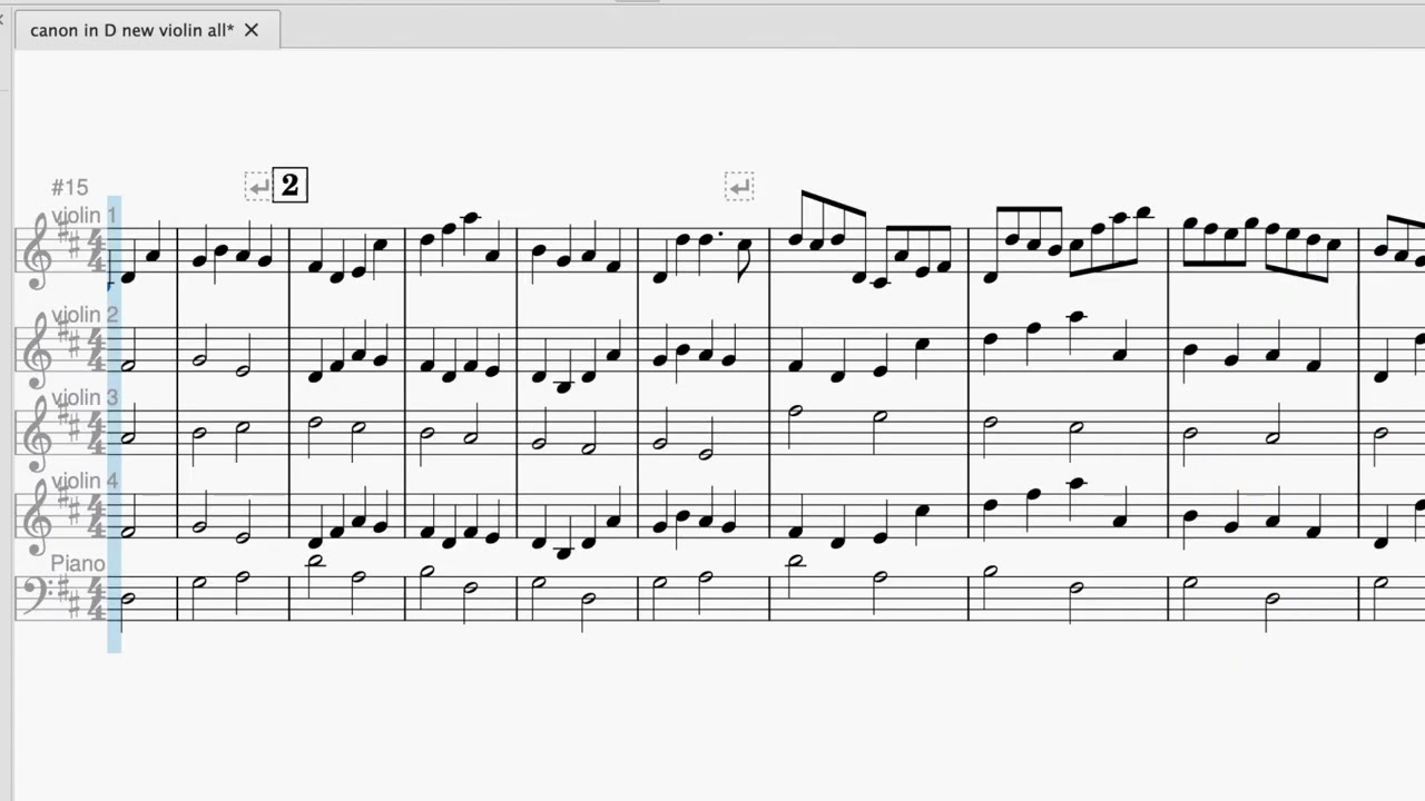 Canon in D 68bpm