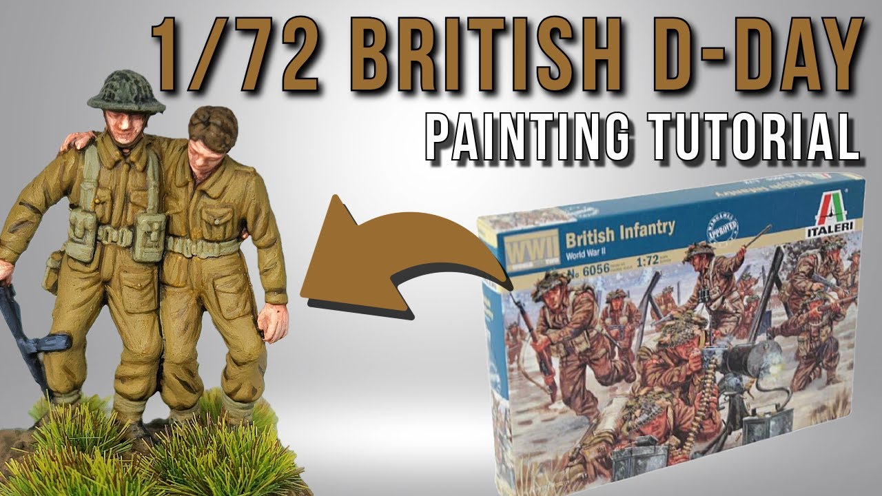 1/72 Italeri WW2 British Infantry - D-Day | Painting Guide | Toy Soldiers