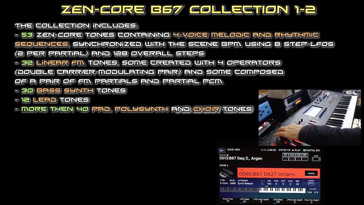 Roland ZEN-Core Fantom/Fantom-0 Scenes and Songs - Part 3