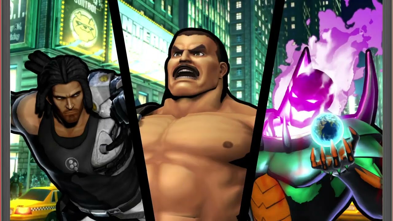Ultimate Marvel vs Capcom 3: Spencer, Haggar, and Dormammu arcade playthrough
