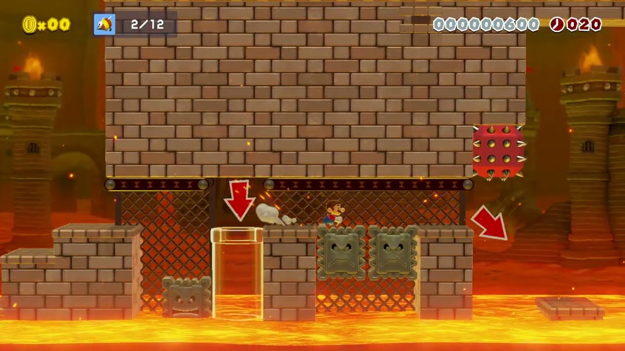 Niveau de feu War Zone [Fire Level] by Gnomairace 🍄Super Mario Maker 2 ✹4K No Commentary #dlk