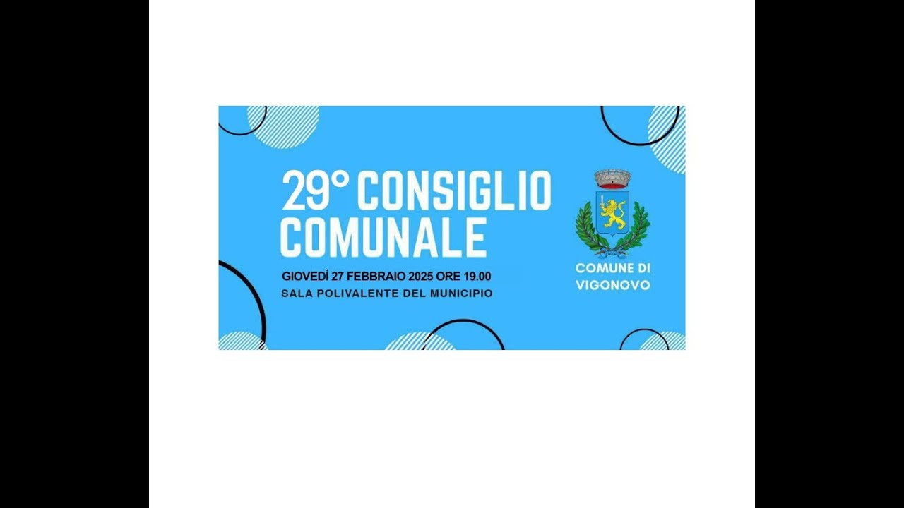 Consiglio Comunale del 27/02/2025