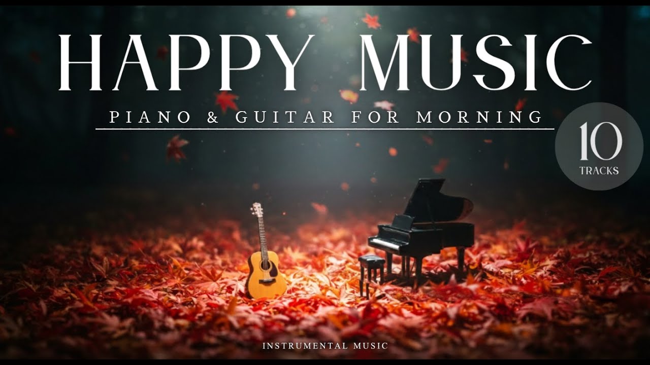 【Piano & Guitar】Gentle Relaxing Instrumental Background Music for Work and Study