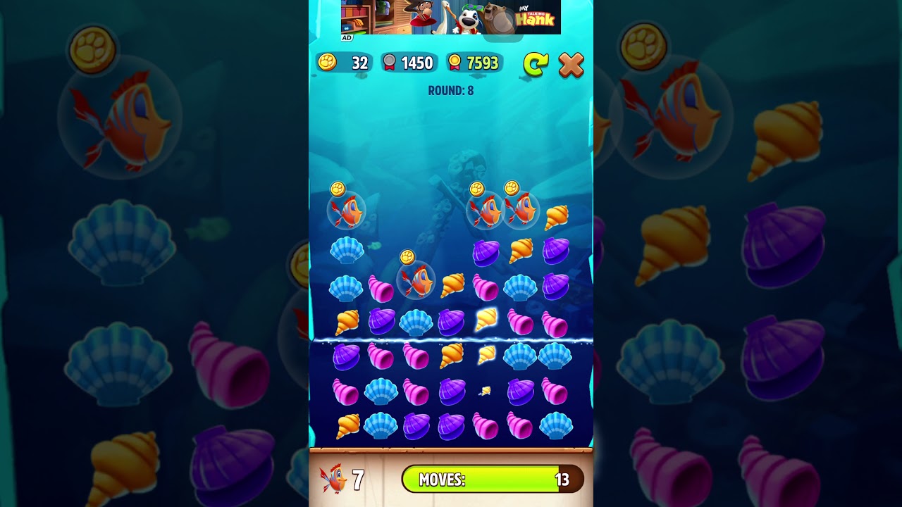 My Talking Hank - Fishtastic High Score 10,447 points (Round 27)