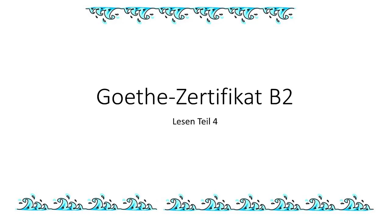Prüfungsvorbereitung Goethe B2 NEU