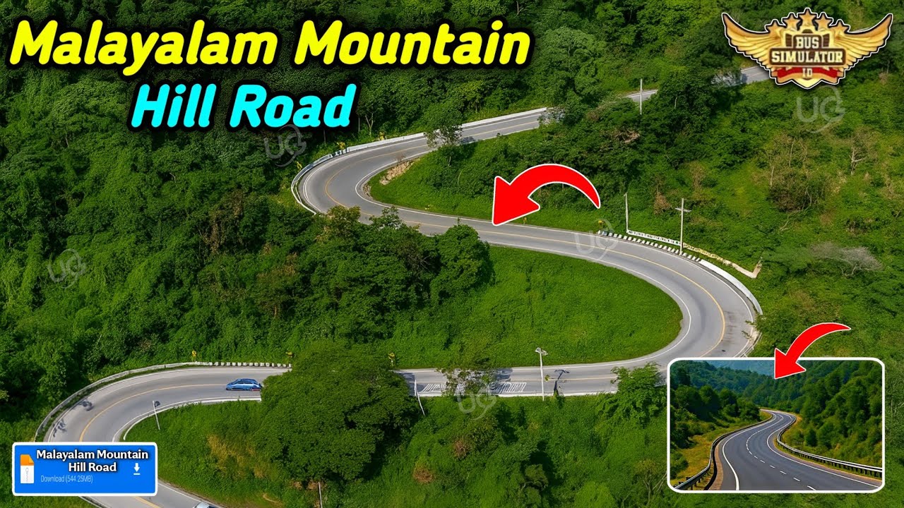 Map Mod Bussid 4.4 - New Released Malayalam Mountain Hill Road Map Mod For Bus Simulator Indonesia |