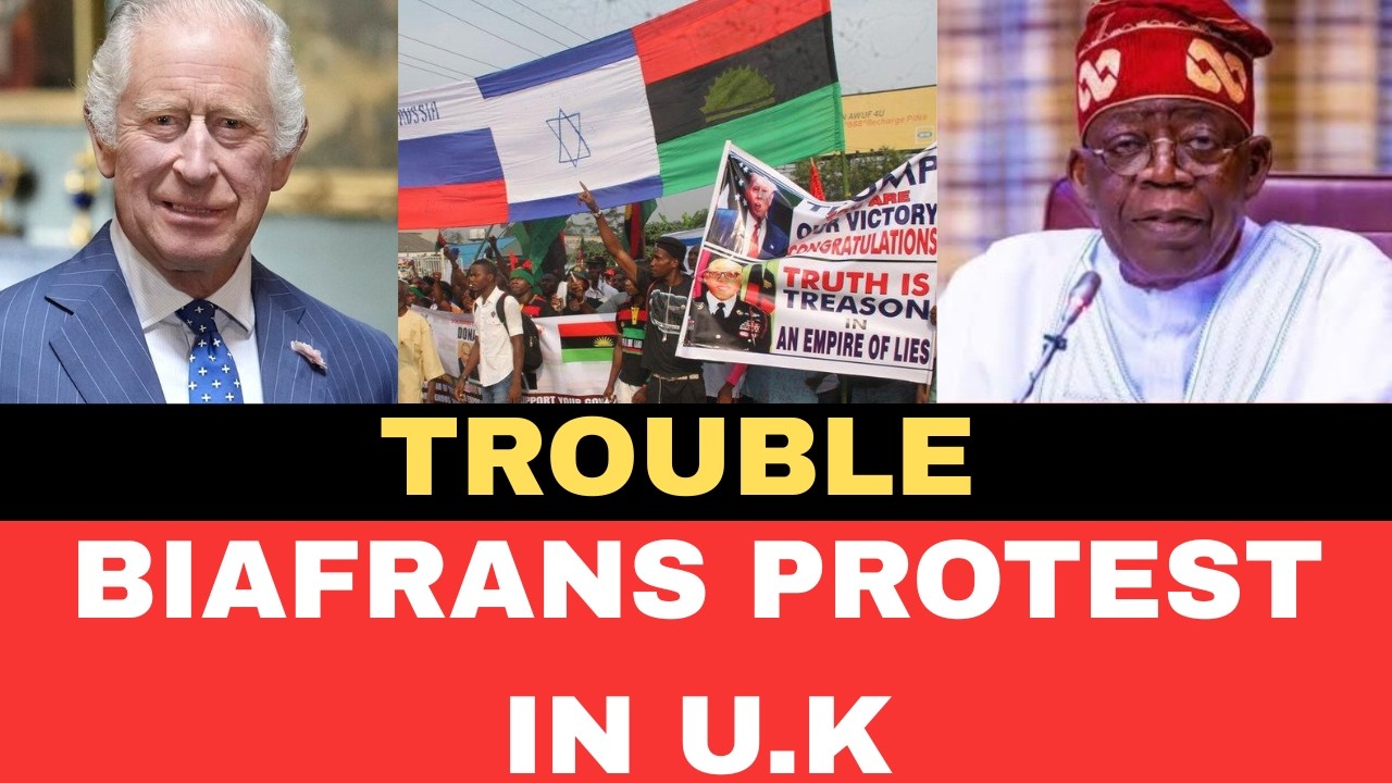 Massive pr0test in UK as Tinubu arrives UK (SHOCKING)