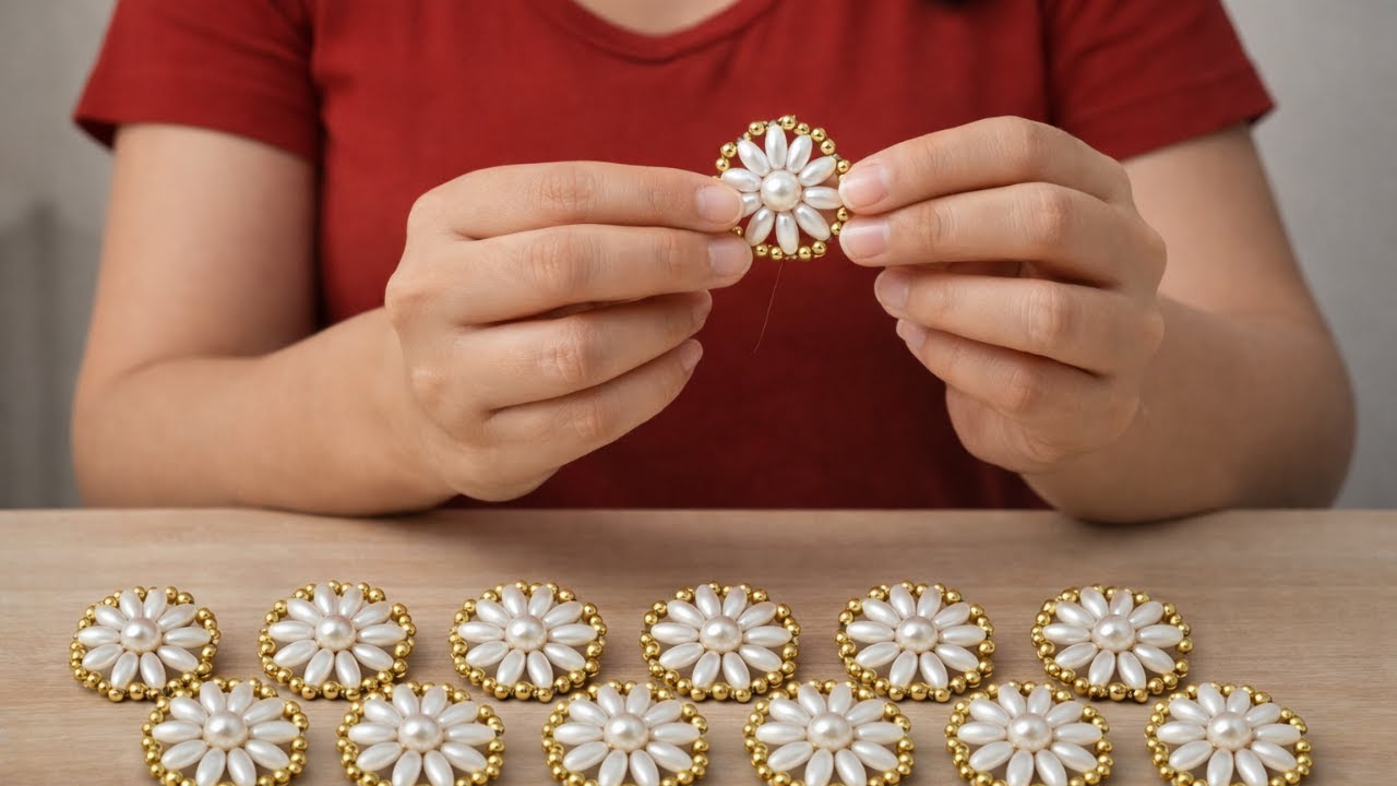Essa flor de miçangas vira TUDO! | Tutorial completo 🌼
