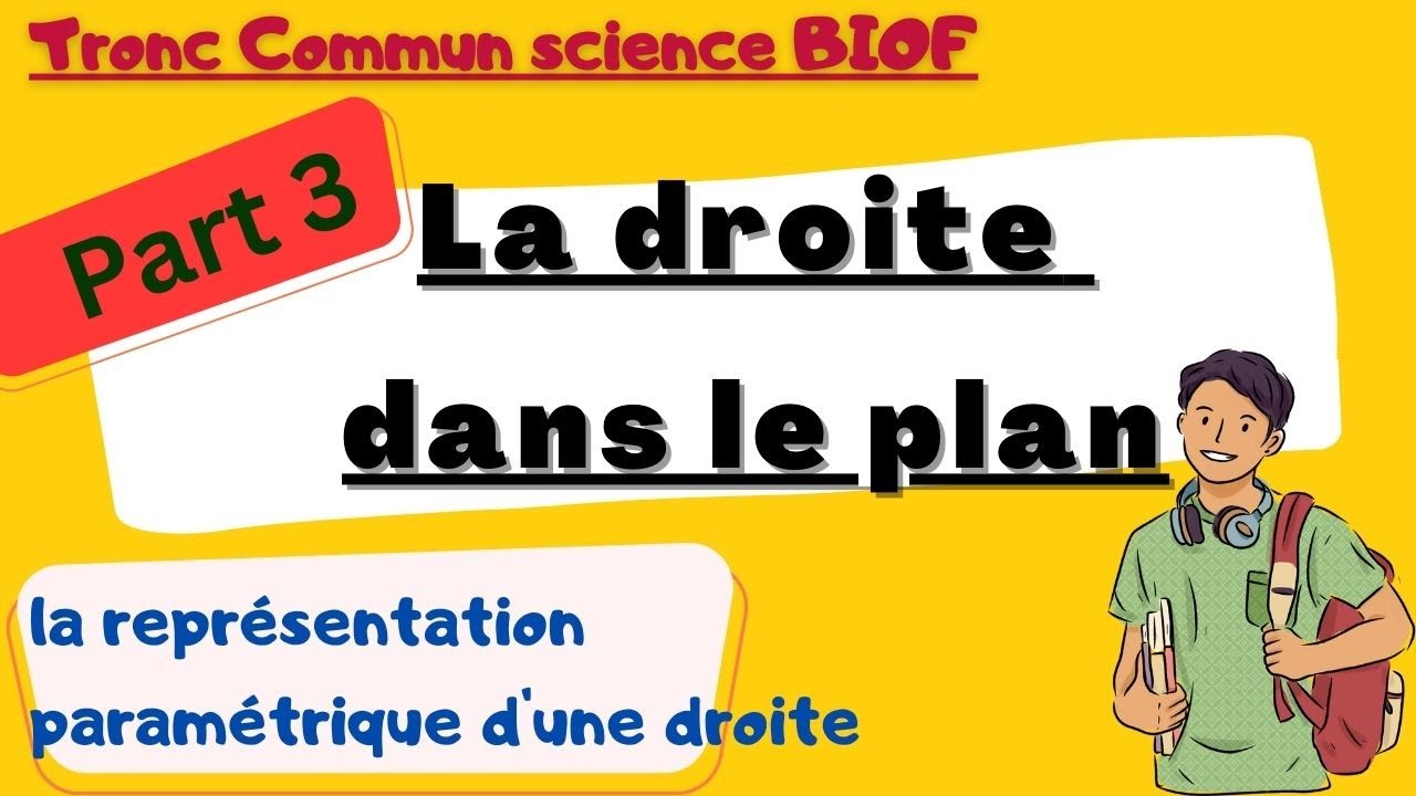 la droite dans le plan tronc commun : part 3