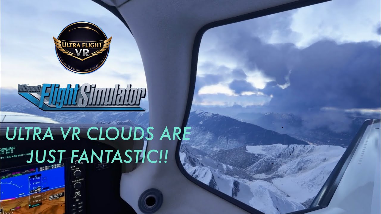 VR Ultra Clouds in Msfs 2024, French Alps Courchevel Landing, FSR 500, Rtx 5090, Pimax, Beautiful! 