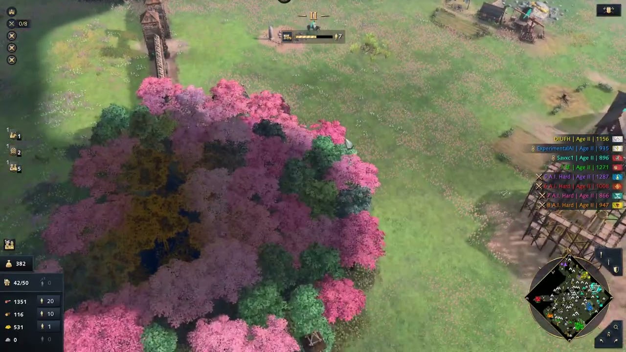 Age of Empires IV  Anniversary Edition   Hard AI 4v4 Rus Ez Win