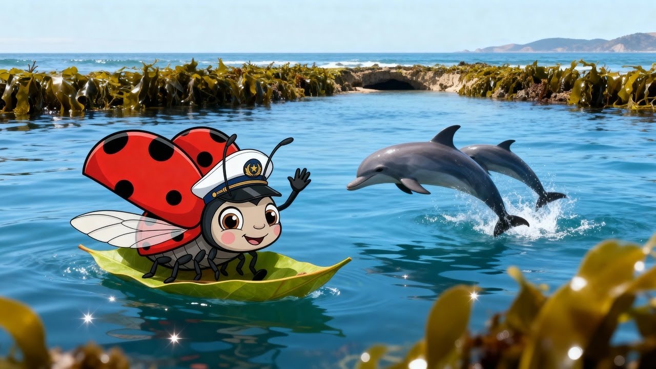 🐞🚤 Marinerende Mariehøne – eventyr på havet og små heltegerninger for børn! 🌊☀️