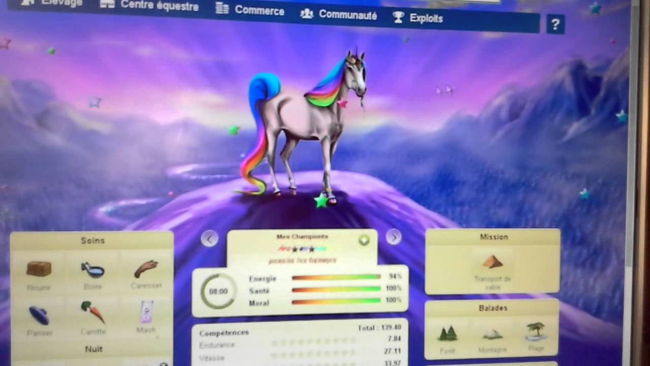 Comment avoir une licorne sur Equideow / part.1