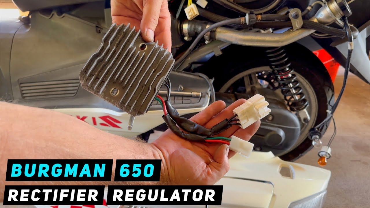 Suzuki Burgman 650 - Rectifier Regulator Replacement | Mitch's Scooter Stuff