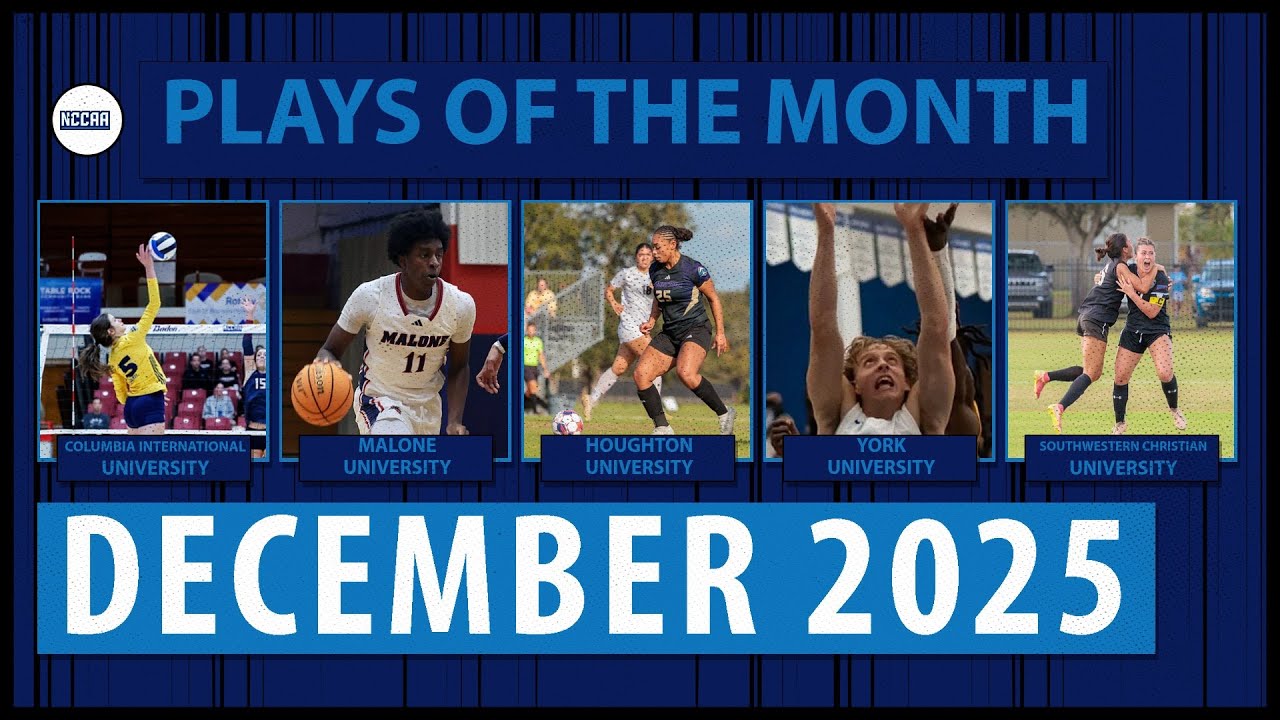 NCCAA Plays of the Month - December 2025