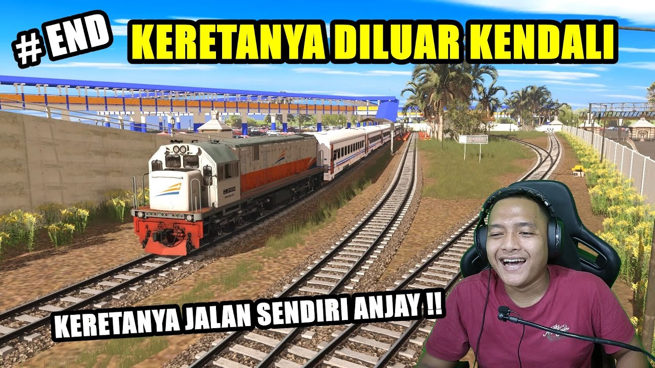 KERETANYA DILUAR KENDALI - KA LOKAL MERAK PART-4 || TRAINZ SIMULATOR INDONESIA