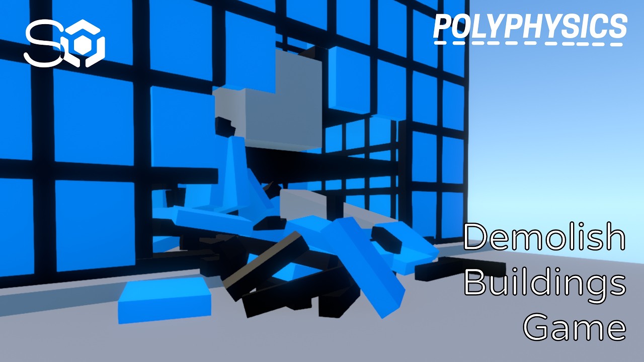 Demolish Buildings Game - PolyPhysics #3 (Polytoria)
