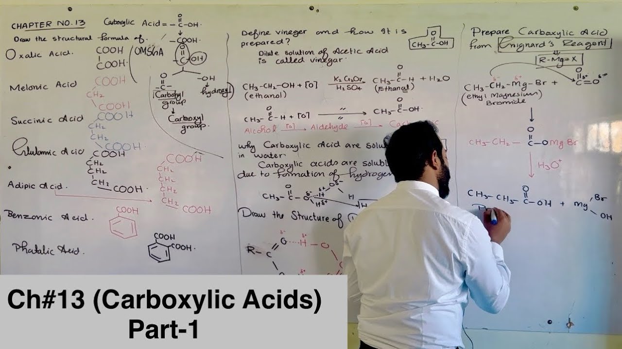 Part-1.   Important Short questions in chapter number 13 (Carboxylic Acid) || 12th class chemistry