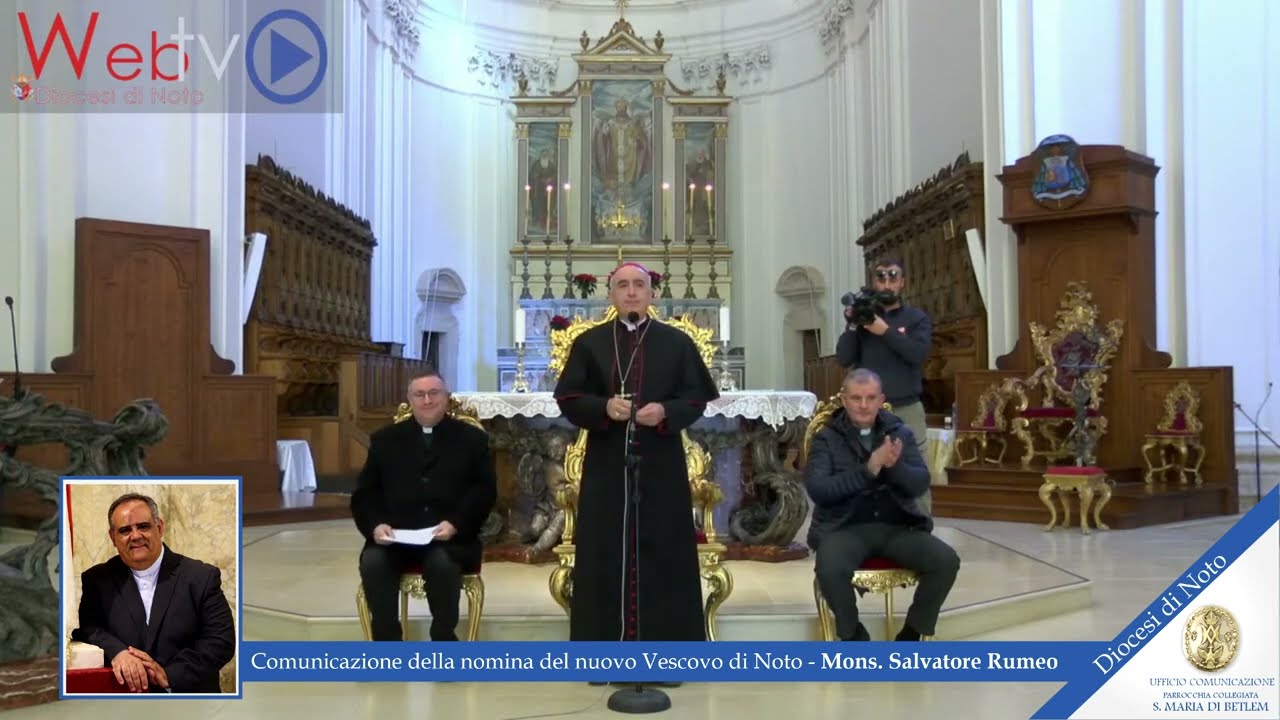 22.12.22 Comunicazione della nomina del nuovo Vescovo di Noto