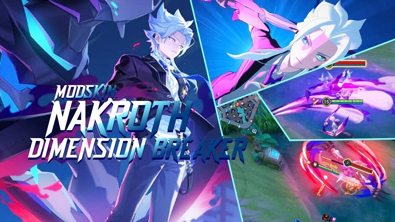 แจกมอด RoV | Mod skin Nakroth Dimension Breaker 1.60.1 สอนลงท้ายคลิป