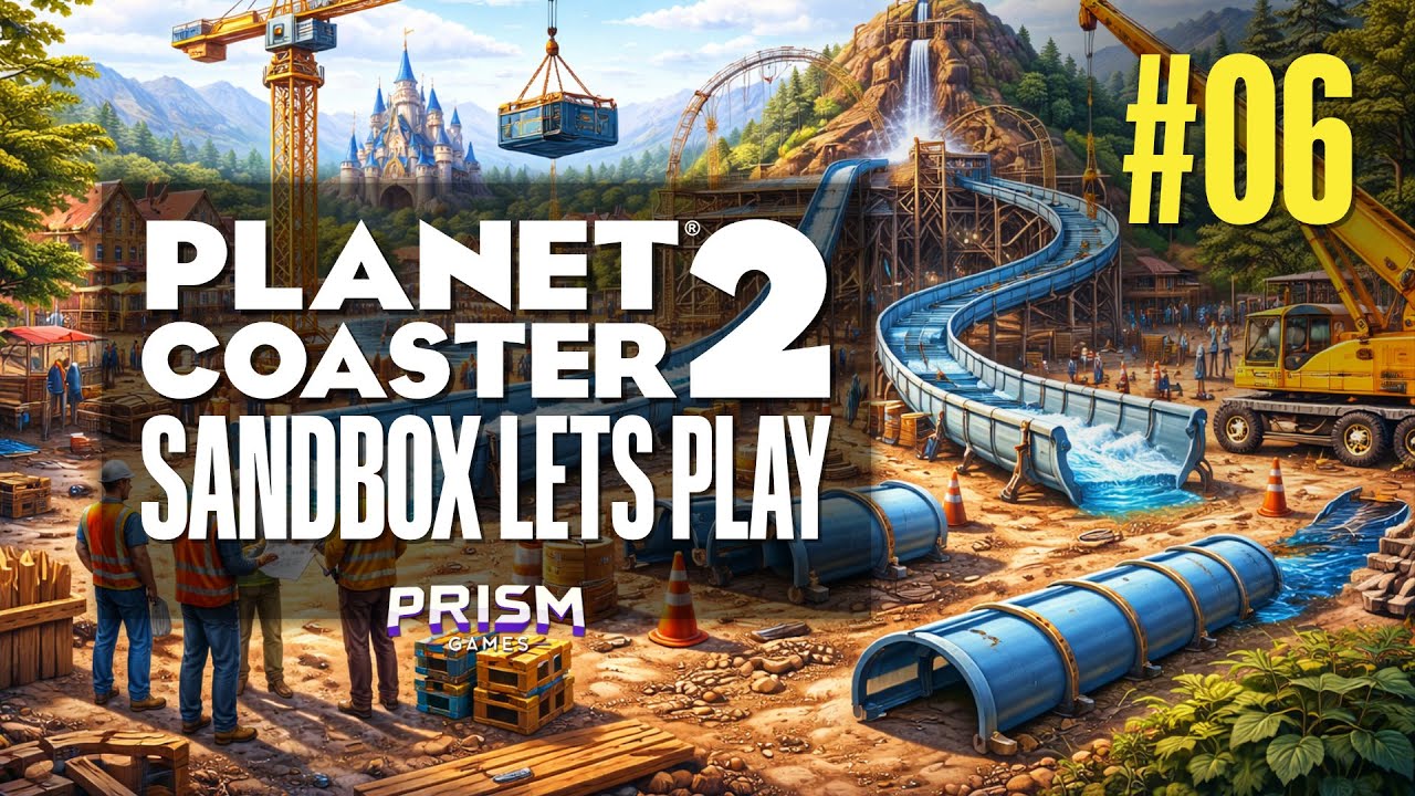 Vorbereitungen für unseren WATER COASTER 💦 | Sandbox Lets Play #06 - Planet Coaster 2