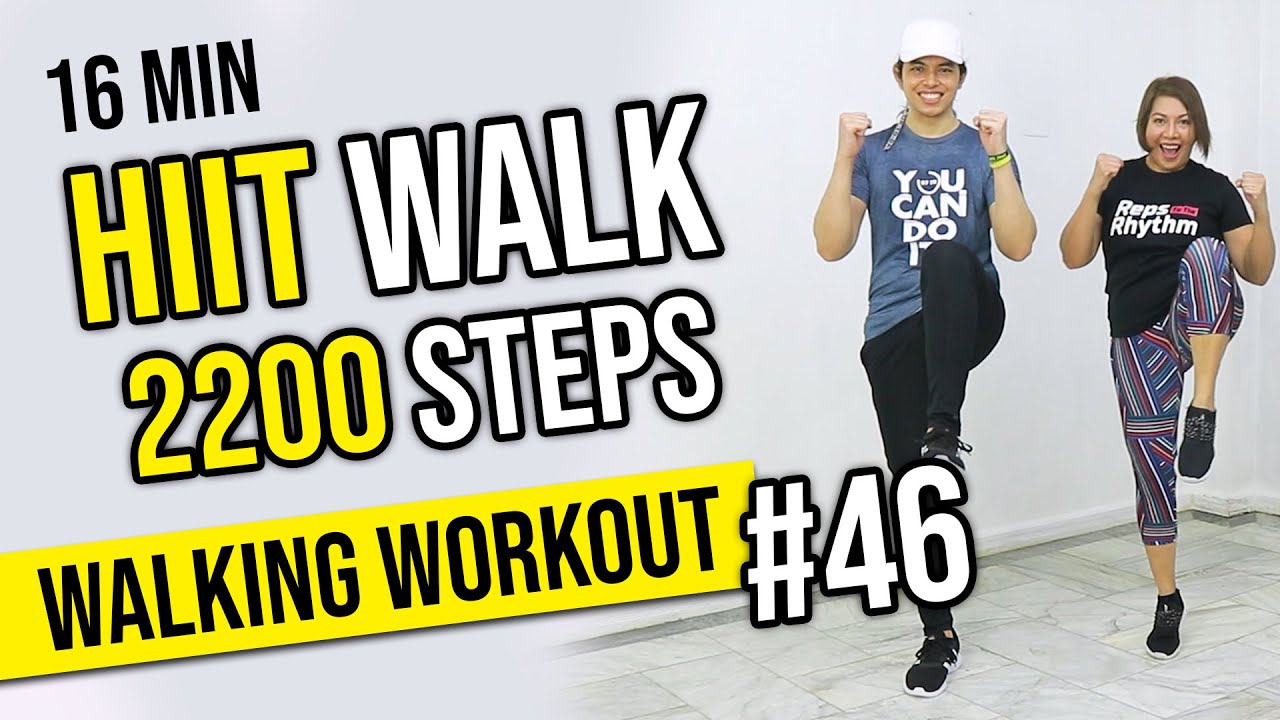 HIIT WALK #2 • 16 Min Workout with MOM • 2200 Steps • Walking Workout #46 • Keoni Tamayo