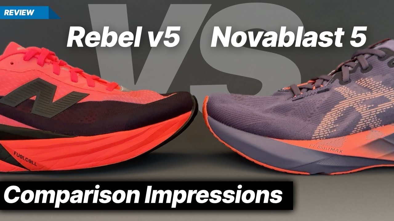 New Balance Rebel v5 против Asics Novablast 5