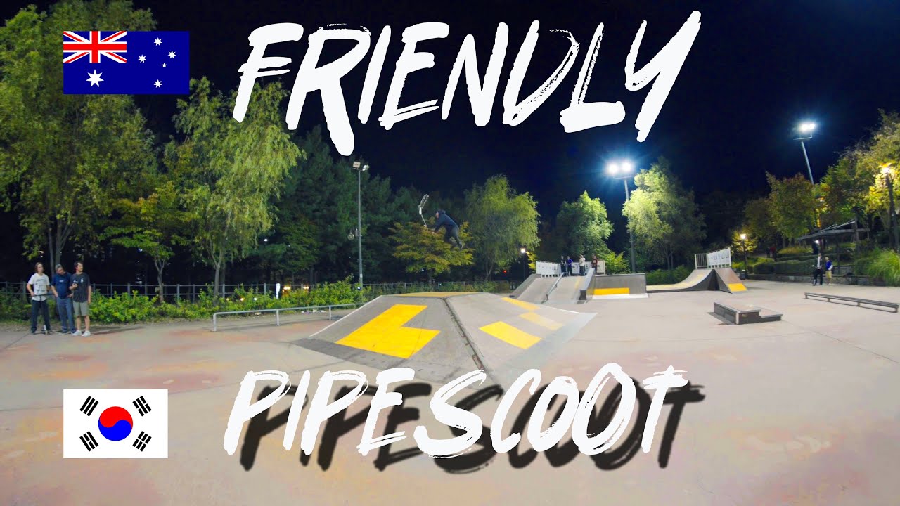 [stuntscooters] 일자산파크 friendly crew X pipe scoot (il-ja-san skate park)