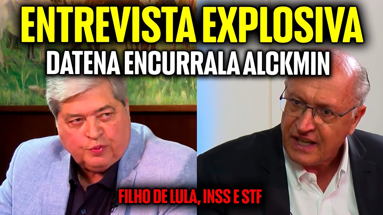 ENTREVISTA EXPLOSIVA: DATENA ENCURRALA ALCKMIN SOBRE FILHO DE LULA, BANCO MASTER, ESCÂNDALOS NO INSS