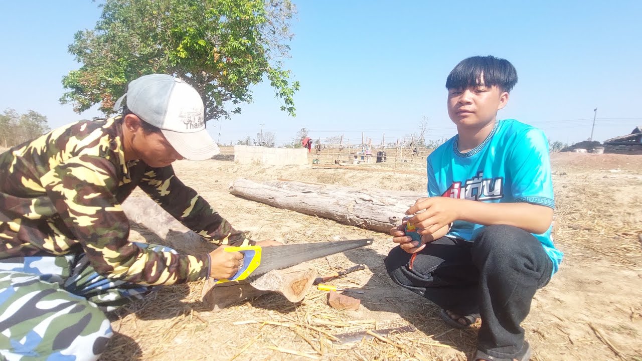 บุณทวีช่วยบากเสาเรือนครัว #บ่าวบ่างbangchannel 