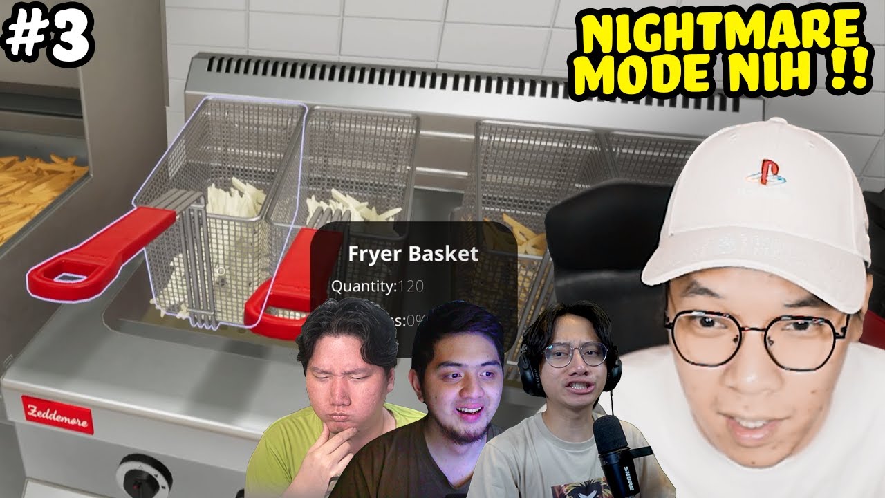 SEMAKIN PUSING! NIGHTMARE MODE - Fast Food Simulator Indonesia Part 3