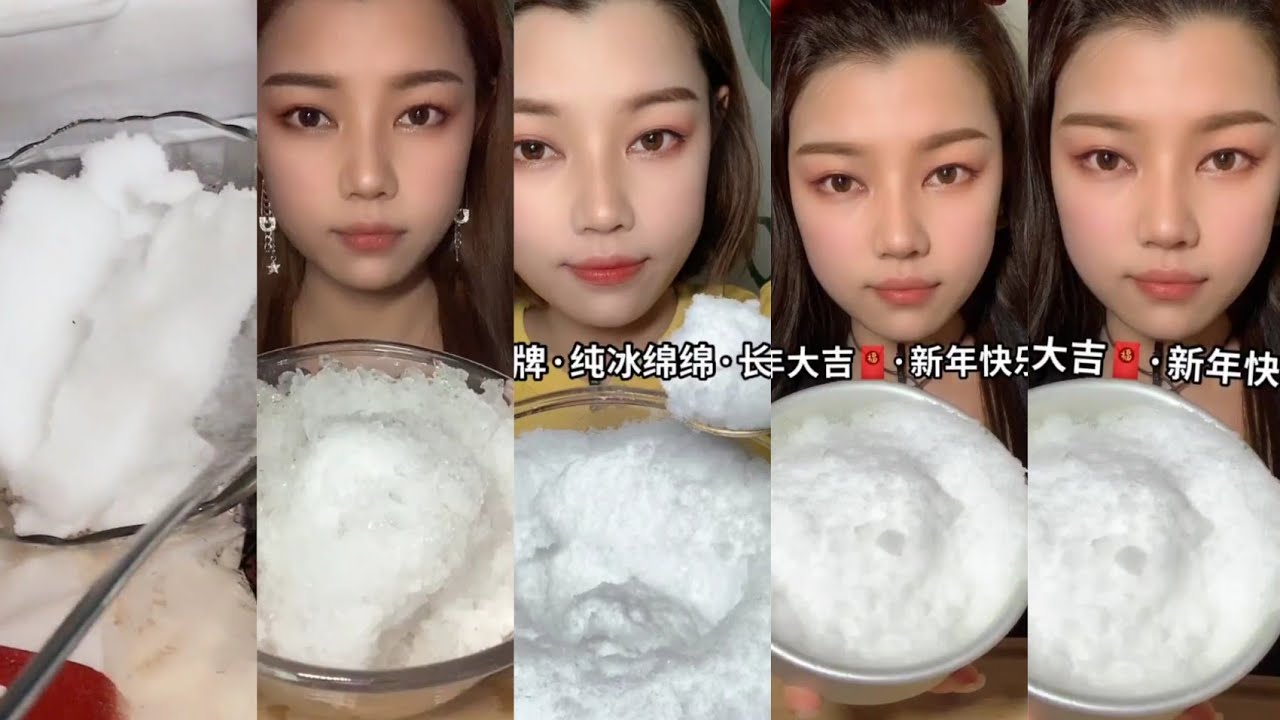 ASMR FREEZER AND POWDERY WHITE ICE FROM SUNGIRL