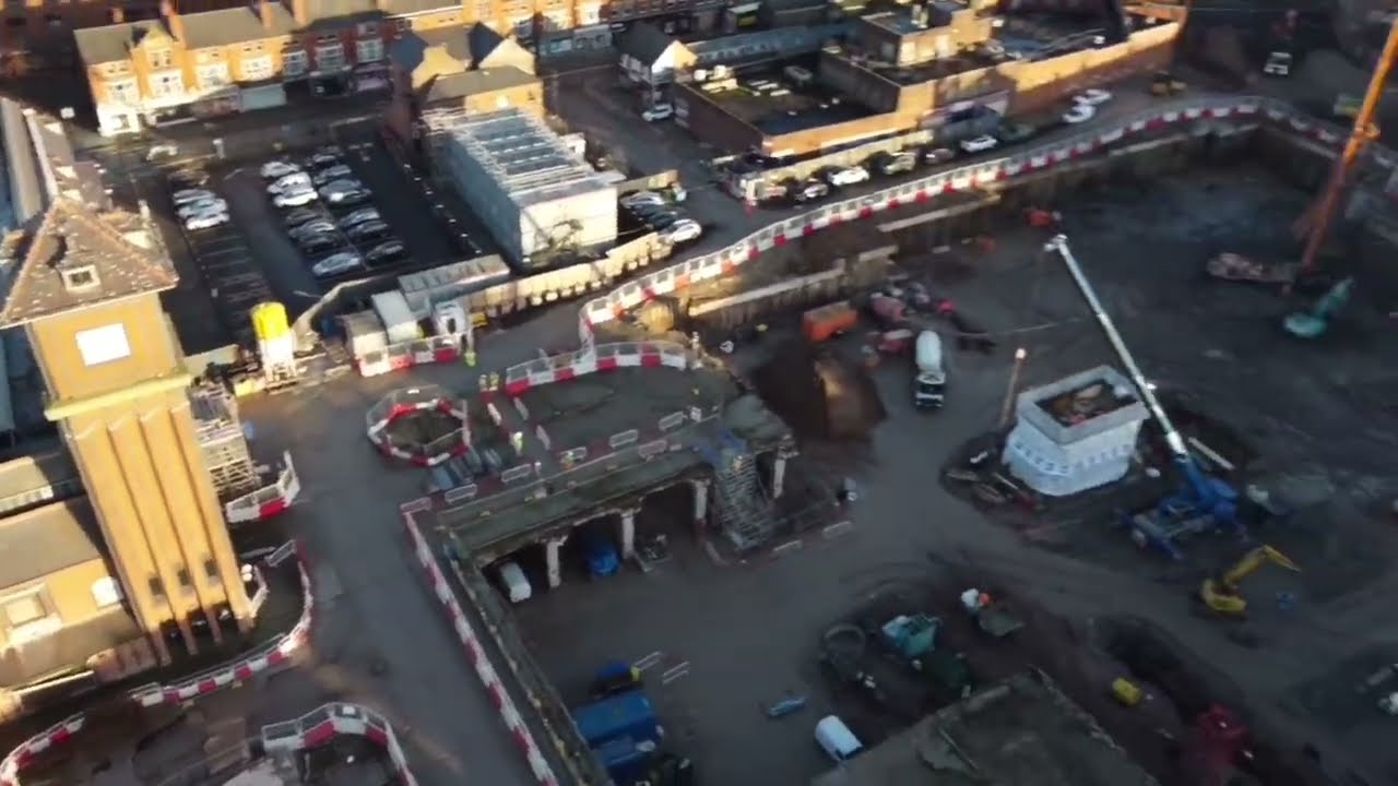 Wigan Galleries special footage of the workers working on the Rebuild January 13th 2026.