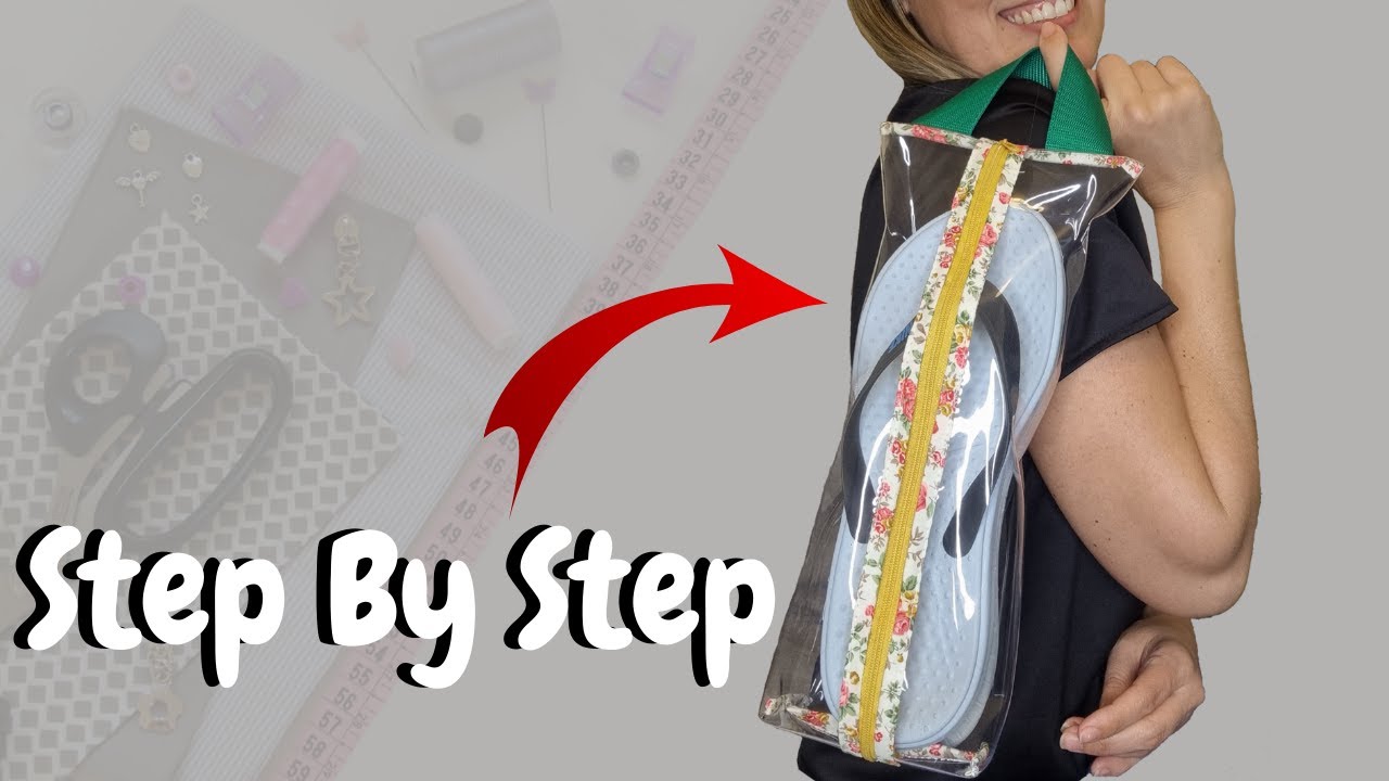 How to make a waterproof flip flop bag / case for beach & swimming