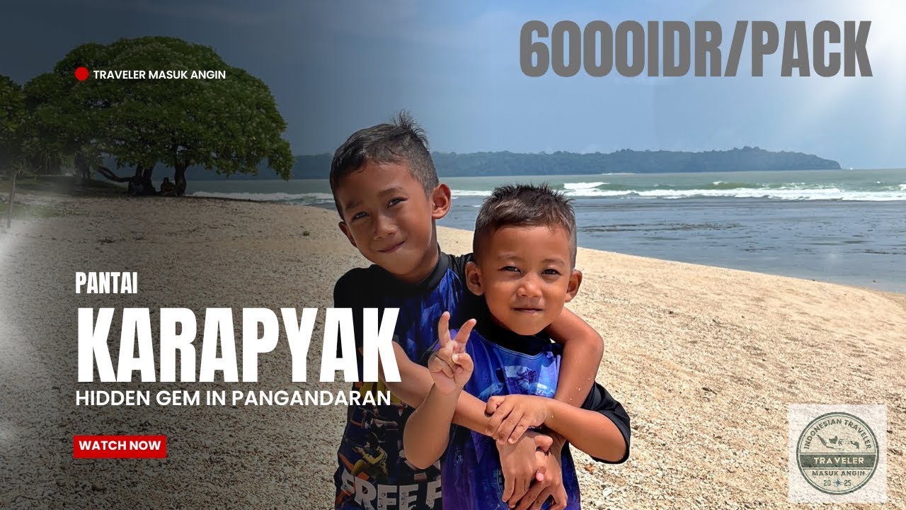  Cuma 6000?? Beneran?? Masuk pantai seindah ini? PANTAI KARAPYAK PANGANDARAN