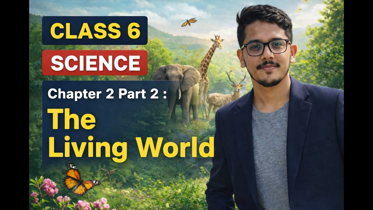Class 6 Science Chapter 2 | Part 2 | The Living World | Maharashtra Board | Marathi + English