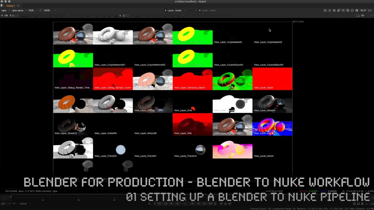 Blender for Production - Blender to NUKE Workflow - 01 Set up a Blender to NUKE Pipeline