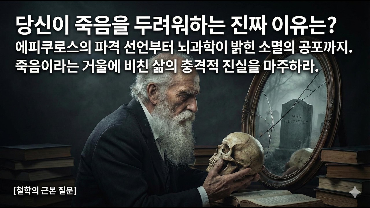 당신이 죽음을 두려워하는 진짜 이유는? 에피쿠로스의 파격 선언부터 뇌과학이 밝힌 소멸의 공포까지, 죽음이라는 거울에 비친 삶의 충격적 진실을 마주하라 [철학,인생,이야기]