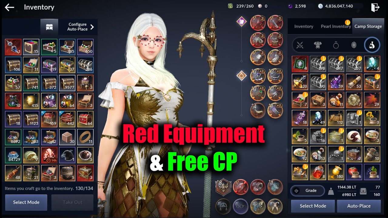 Black Desert Mobile Red Equipment & CP Increase