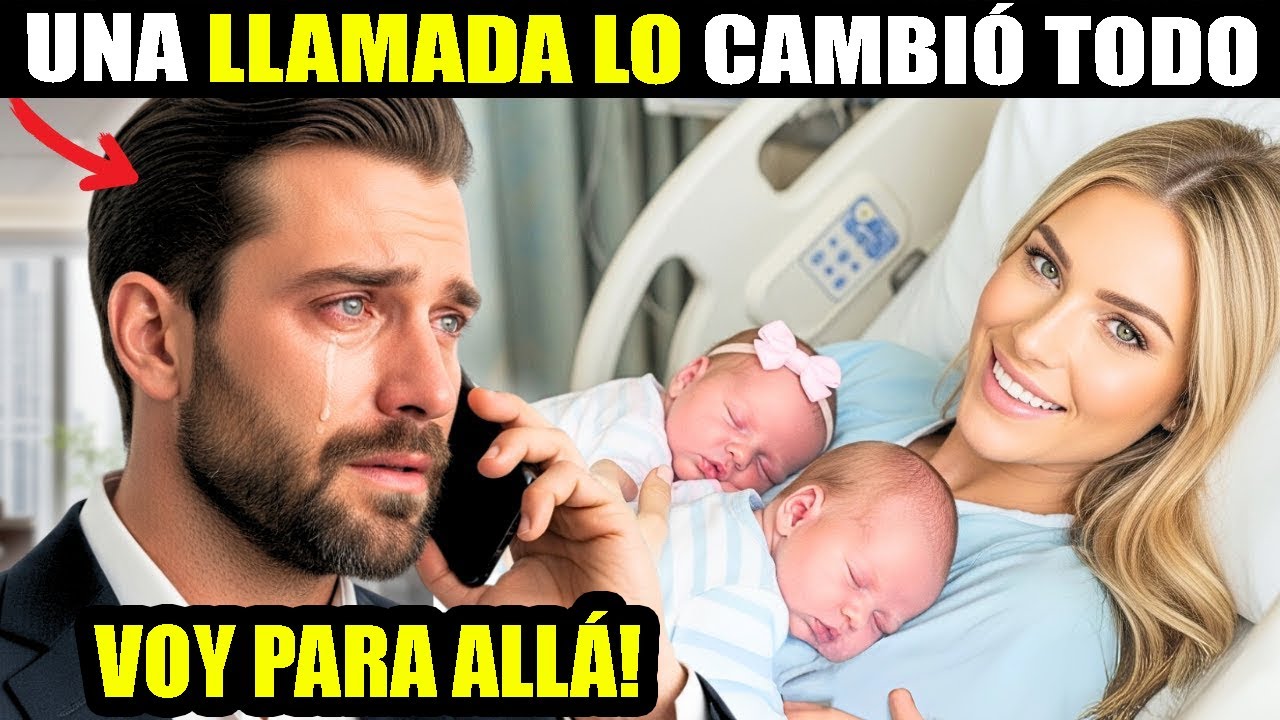 Recibe una llamada y corre al hospital… el llanto de sus gemelos lo cambia para siempre.