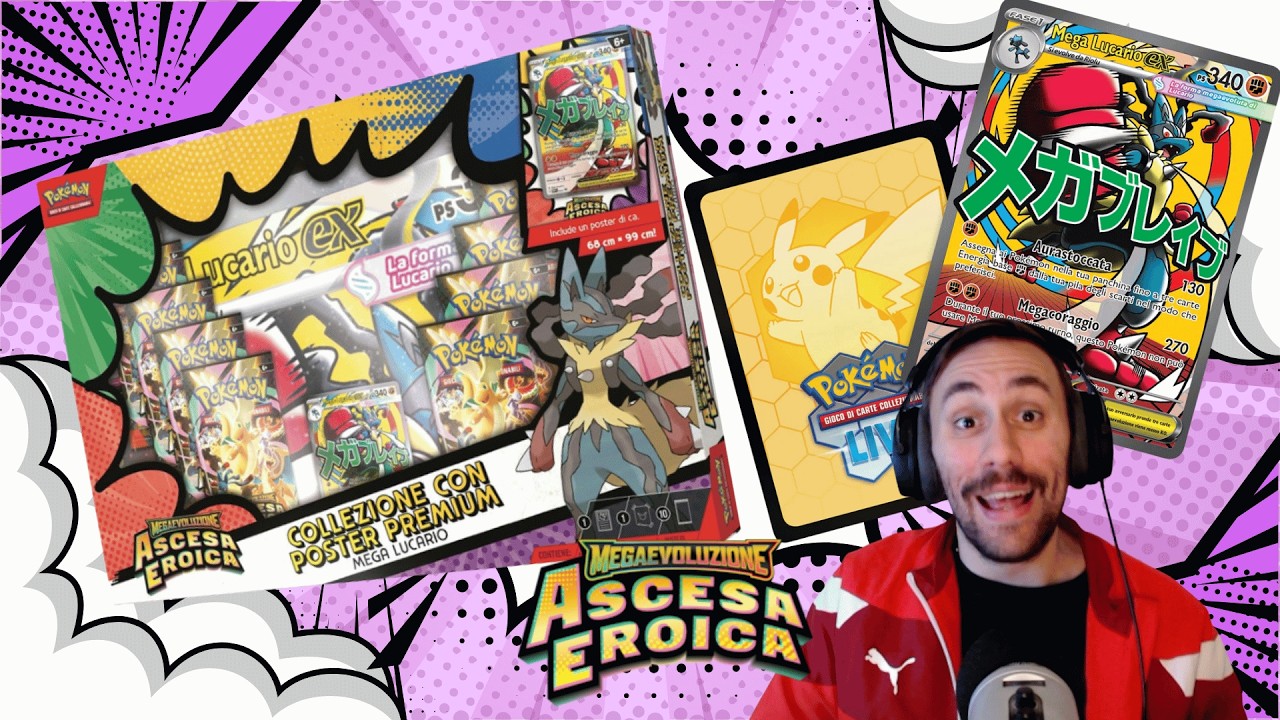ASCESA EROICA: Collezione con Poster Premium di Mega Lucario PROMO MA FANTASTICA 🔥​